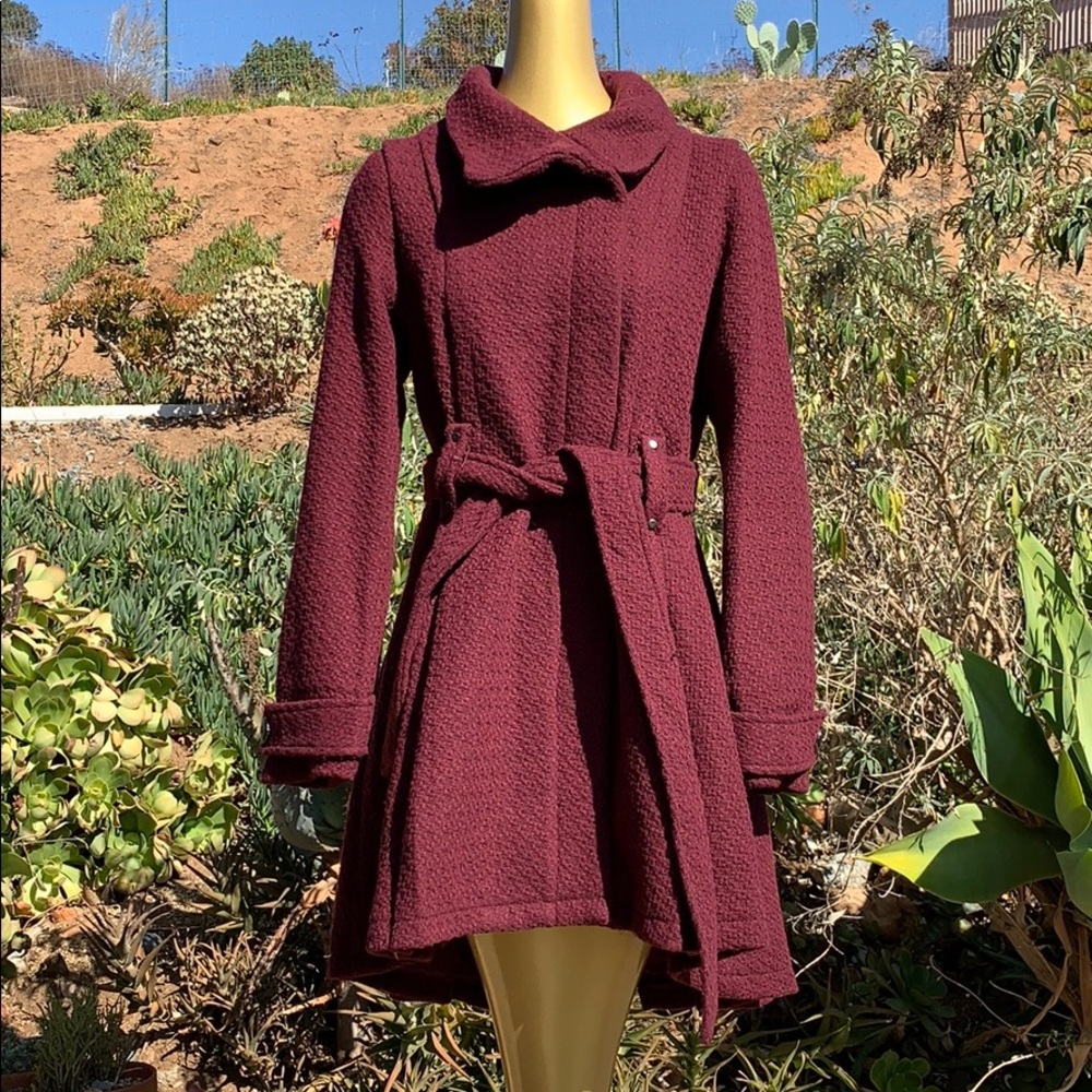 A.N.A heavyweight peacoat wine colored JCPenny new - Picture 5 of 7
